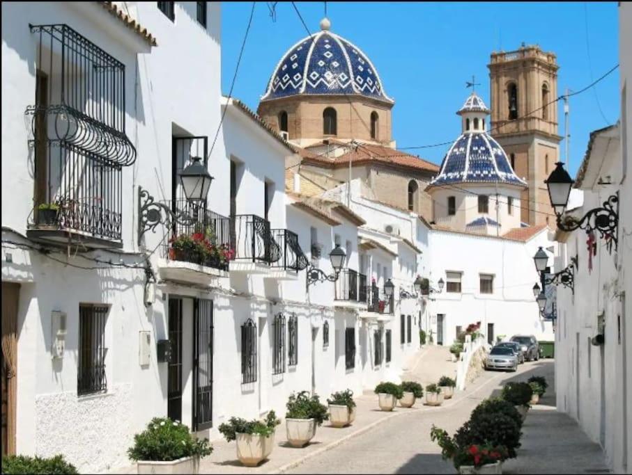 Pueblo Mascarat Con Vista Al Mar Lägenhet Altea la Vieja Exteriör bild